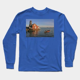 Arriving at Langstone Mill, November 2022 Long Sleeve T-Shirt